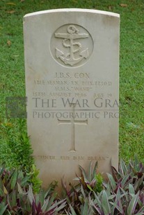 TRINCOMALEE WAR CEMETERY - COX, JOHN BERNARD SPENCER